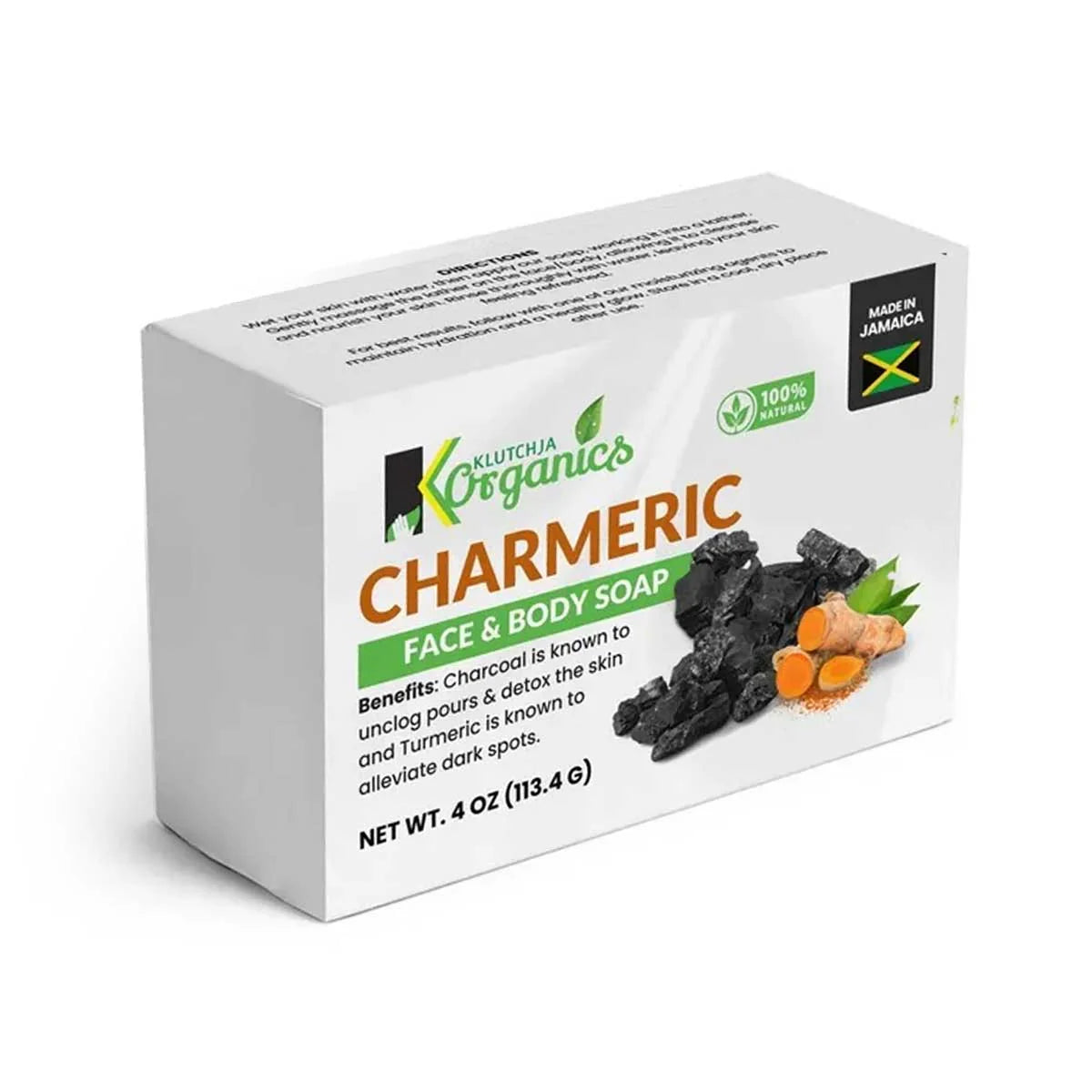 KlutchJa Organics Charmeric Face & Body Bar, 4oz